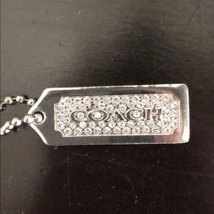 Coach purse “diamond” keychain hangtag